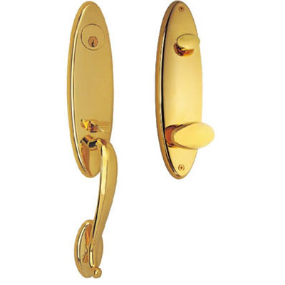 Brass Handle with Plate